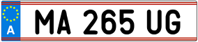 Trailer License Plate